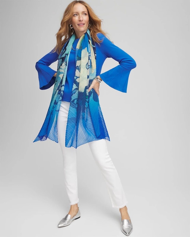 Peplum Flare Sleeved Top - image 2